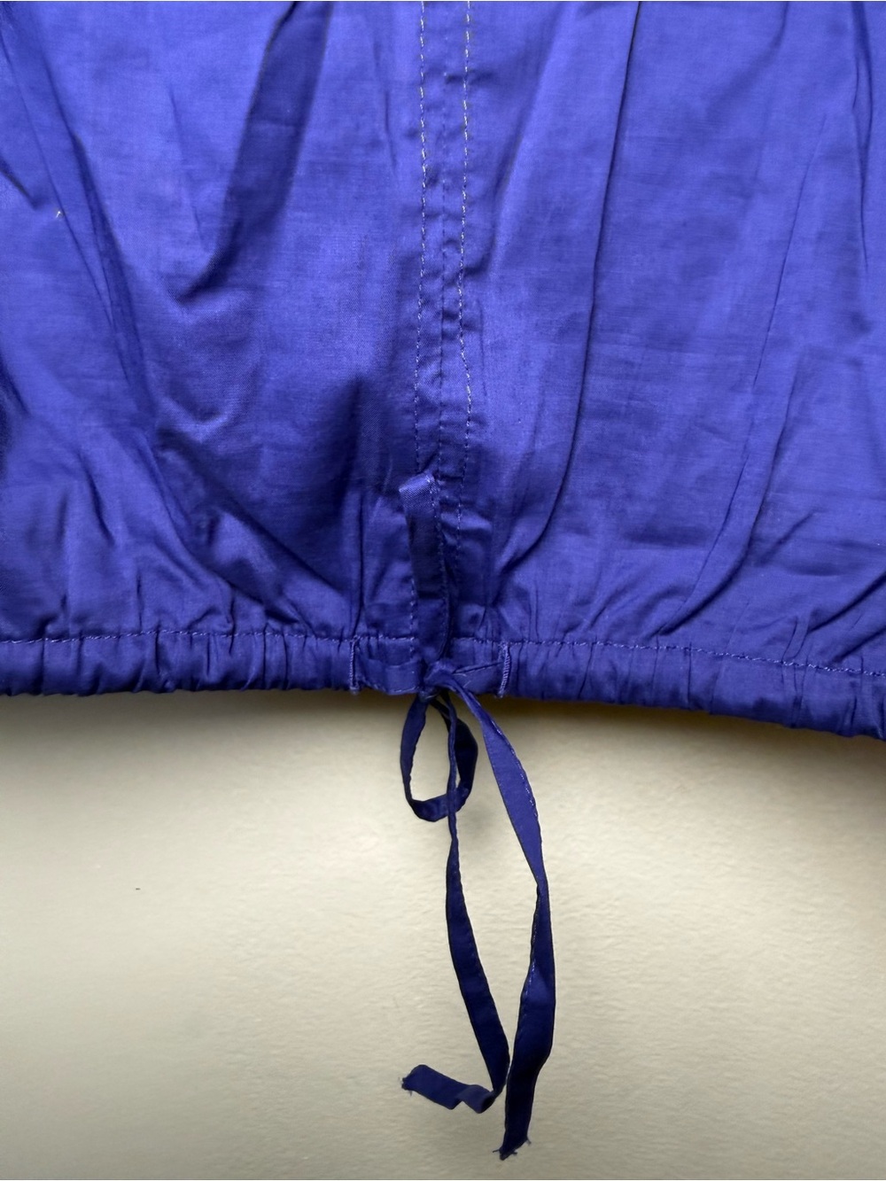 J. Crew Sleeveless Drawstring Tank in Cobalt Blue Size S NWT - Picture 5 of 8